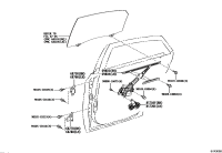 698010R040-REGULATOR SUB-ASSY, FRONT DOOR WINDOW, RH