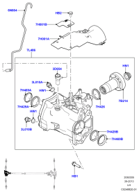 LR051289-FLANGE PROPSHAFT