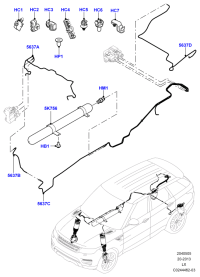 LR045738-HOSE ASSY-WATER FROM THRORRLE