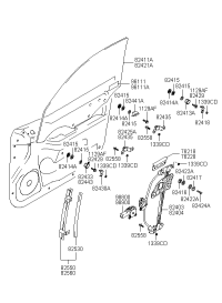 8245039000-Motor assy-fr dr reg lh