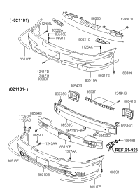 8651039510-COVER ASSY-FR BUMPER