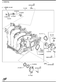 Z6D613100A-MANIFOLD INTAKE