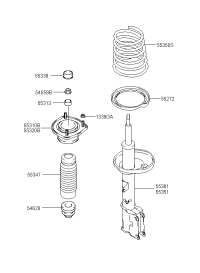 553102D000-Insulator-rr strut lh