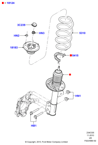 FB5Z18183A-BRACKET-ENGINE SUPP*