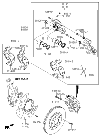 581122P000-PISTON-FR DISC BRAKE