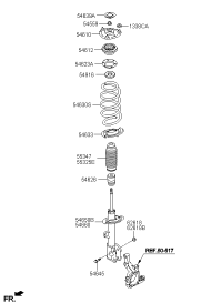 546102P000-Insulator assy-strut