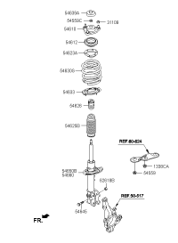 54651A1500-STRUT ASSY-FR,LH