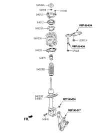 546102W000-Insulator assy-strut