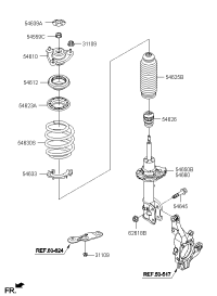 546102P500-Insulator assy-strut