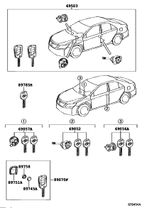 8970406540-CYLINDER SET, LOCK
