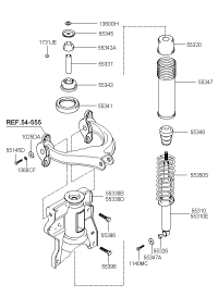 553113D602-SHOCK ABSORBER ASSY-REAR
