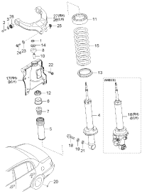 551103F000-ARM ASSY-RR UPR LH