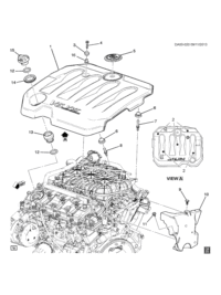 12654141-Cover, intake manifold (incl 2,3, 5,6, 14,16)