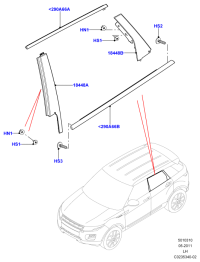 LR027217-MOULDING ASSY-DRIP RAIL LH