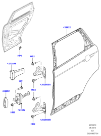 LR038269-GASKET,W.PUMP INLET