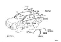 7553360040-MOULDING, WINDSHIELD, OUTSIDE RH