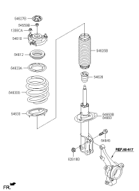 54610B3300-Insulator assy-strut