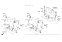 898102P610VA-S/BELT ASSY-RR LH