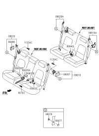 898102J000WK-S/BELT ASSY-RR,LH