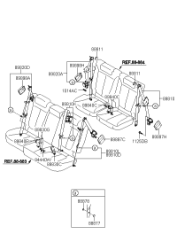 898102B360J9-S/BELT ASSY-RR,LH