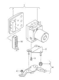 4H0614517R-Unit-ABS w/control unit software: