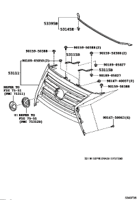 5310160850-GRILLE, RADIATOR