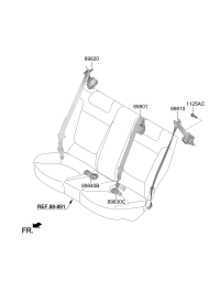 89810K8000WK-S/BELT ASSY-RR,LH