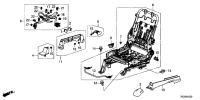 81105T6DH01ZA-Cover, front seat inner foot, rh/lh