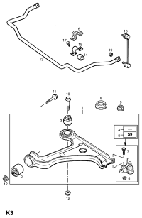 90576775-BOLT - LWR ARM