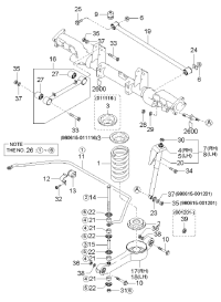 0K72A28830B-BUSHING, TRAIL ARM