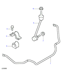 RBU100220L-Bracket anti roll bar