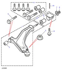 RBJ102450-Arm assembly-lower front suspension