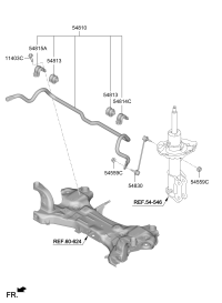 54810S7AA0-BAR ASSY-FR STABILIZER