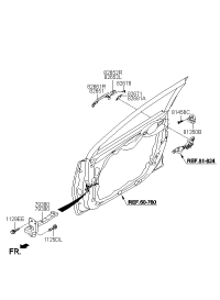 793903X001-CHECKER ASSY-FR DOOR