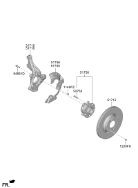 51716L4000-KNUCKLE-FRONT AXLE,RH