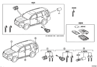690520G030-CYLINDER & KEY SET, DOOR LOCK, LH