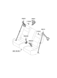 89810Q2000NGD-S/BELT ASSY-RR,LH