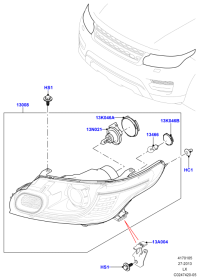 LR044256-Head lamp assy