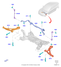 LX6Z3078C-CONTROL ARM FRT LFT-RR IV