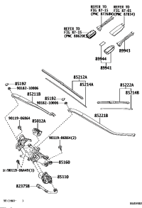 8522258033-BLADE, FR WIPER, LH