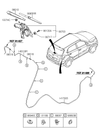 98700C9000-Motor & linkage assy-rr wpr