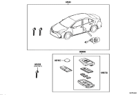 8907202860-Case comp, remote key (for smart key)