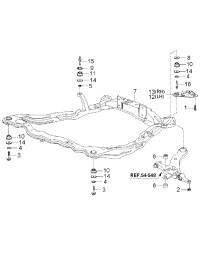 6240538310-CROSSMEMBER COMPL(ASSY)