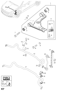 90512982-BOLT - LWR ARM