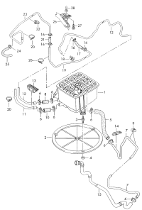 8D0201801E-CHARCOL FILTER A3/TT/GLF/BTL
