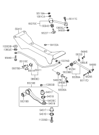 5551038600-STAB BAR & BUSHING ASSY-RR