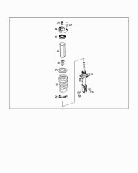 2463233300-SHOCK ABSORBER-W204