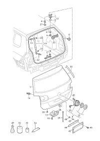 5G9827025E-Cover, rr. hatch