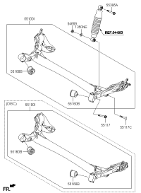 55100H7000-TORSION AXLE COMPLETE