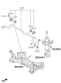 54810G2000-BAR ASSY-FR STABILIZER